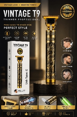 Picture of VINTAGE T9 Professional Dragon Edition USB Rechargeable Hair & Beard Trimmer