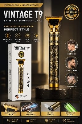 Picture of VINTAGE T9 Professional Dragon Edition USB Rechargeable Hair & Beard Trimmer