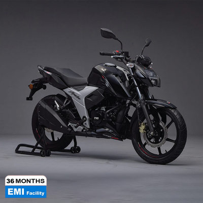 Picture of TVS Apache 4V 160 CC ABS Double Disc Black Motorcycle