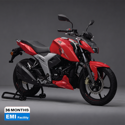 Picture of TVS Apache 4V 160 CC ABS Double Disc Racing Red Motorcycle
