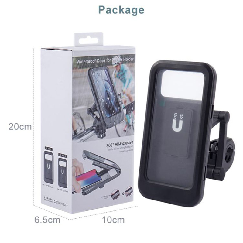 Picture of Waterproof Bike Phone Holder With Magnetic Mount (HL-69)-Black
