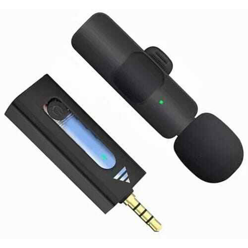 Picture of K35 Single Wireless Microphone for DSLR Cameras and Smartphones, Vlogging and Live Streaming, 100% Brand New-Black