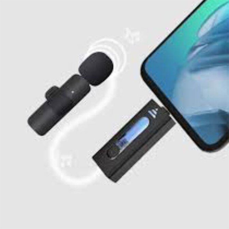 Picture of K35 Single Wireless Microphone for DSLR Cameras and Smartphones, Vlogging and Live Streaming, 100% Brand New-Black