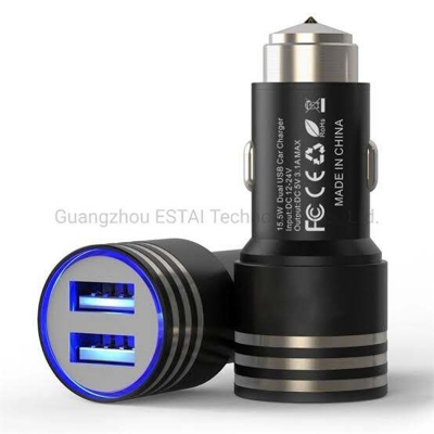 Picture of Duel USB Port Fast Car Charger 2.4A/1.0A-Multicolor