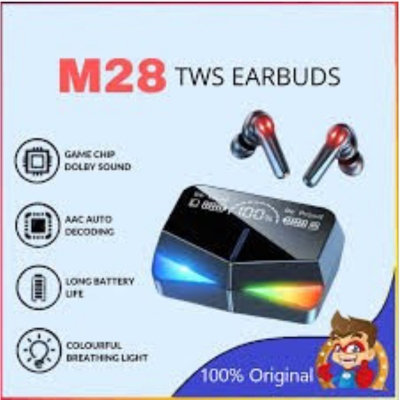 Picture of M28 TWS Gaming Headset Bluetooth 5.1V 45Ms Low Latency Wireless Earphone with Stereo Bluetooth Headphones Gamer Earbuds-Black