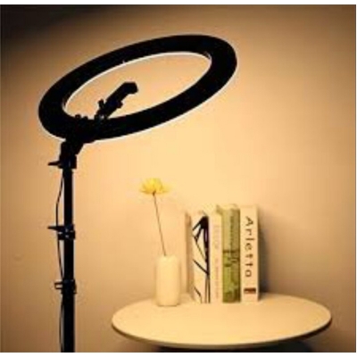 Picture of Ring 10 inchi Light Photo Studio Camera, Video lamp with Tripod for Smartphone-Black