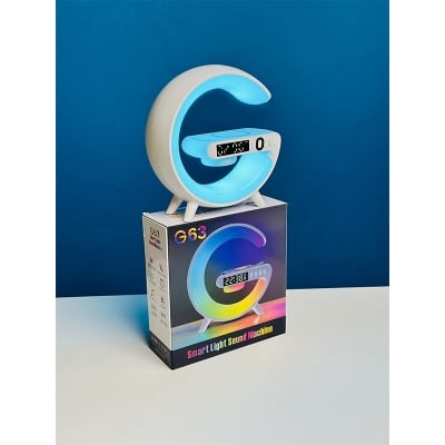 Picture of G63 Atmosphere RGB Light Bluetooth Speaker With Wireless Charging-Multicolor