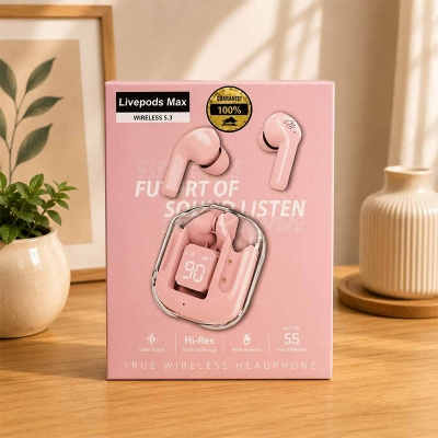 Picture of Ultrapods Max Bluetooth 5.3 Transparent Wireless Earbuds-Multicolor