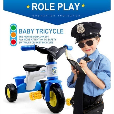 Picture of Royal Bike Role Play Toddler Tricycle 1.5-4 Years Unisex Outdoor Sports Toy-Multicolor