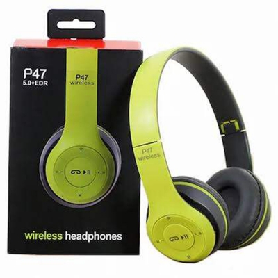 Picture of P47 5.0 EDR Wireless Bluetooth Headphone (Without Cable)-Multicolor