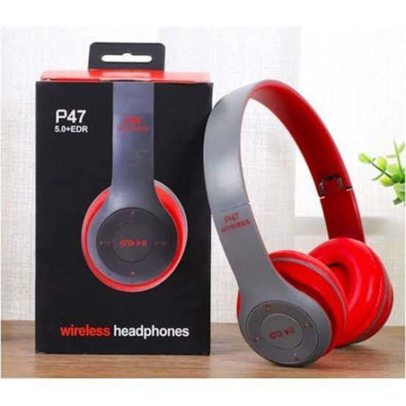 Picture of P47 5.0 EDR Wireless Bluetooth Headphone (Without Cable)-Multicolor