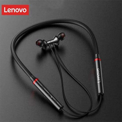 Picture of Lenovo HE05x Upgraded Version Bluetooth 5.0 IPX5 Waterproof Neckband Wireless Earphone- stir shop-Black