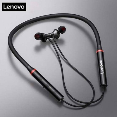 Picture of Lenovo HE05x Upgraded Version Bluetooth 5.0 IPX5 Waterproof Neckband Wireless Earphone- stir shop-Black