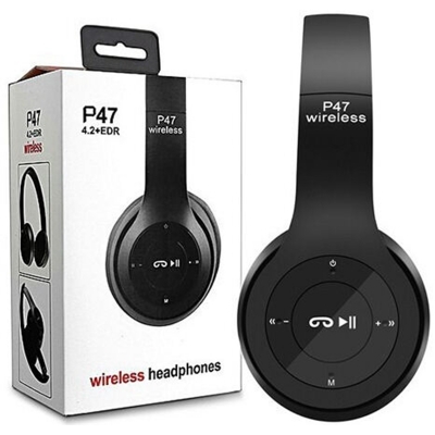 Picture of P47 5.0 EDR Wireless Bluetooth Headsets premium quality With charging Cable-Multicolor