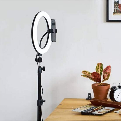 Picture of 10 -inch LED Ring Phil Dimmable Ring light With 7 Feet Stand and Featuring Powerful LED Technology for Stunning Lighting Effects-Multicolor