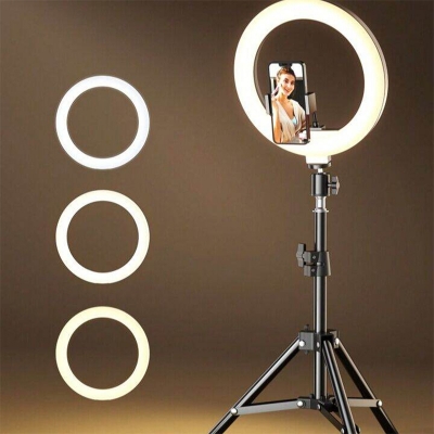 Picture of 10 -inch LED Ring Phil Dimmable Ring light With 7 Feet Stand and Featuring Powerful LED Technology for Stunning Lighting Effects-Multicolor