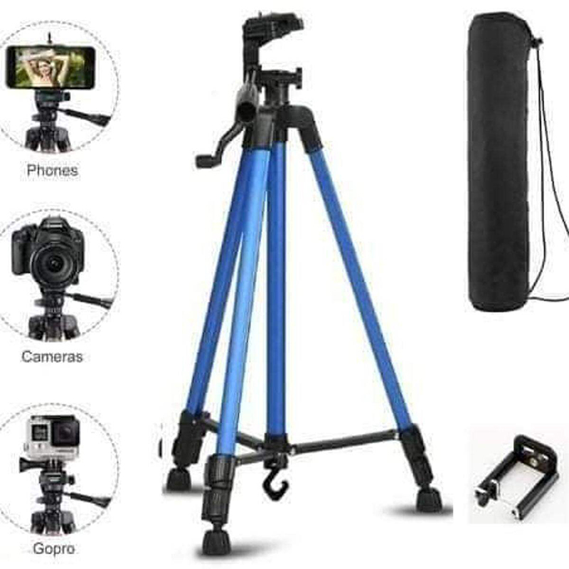 Picture of 3366 Camera Tripod with Carry Bag, Tripod Stand (4kg Load) for DSLR SLR Cameras Compatible with iPhone & Android-Multicolor