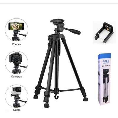 Picture of 3366 Camera Tripod with Carry Bag, Tripod Stand (4kg Load) for DSLR SLR Cameras Compatible with iPhone & Android-Multicolor