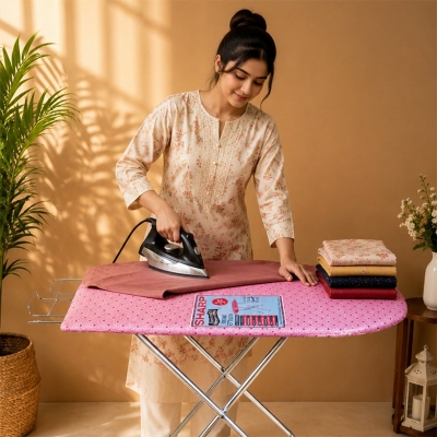 Picture of SmartFold Iron Table – 16x42", Stylish & Sturdy-Multicolor