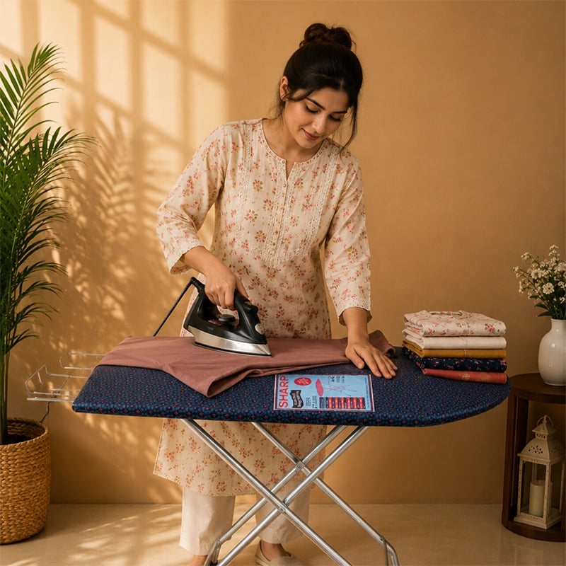 Picture of Multi-Color Iron Table – Foldable & Durable (16x42 inch)-Multicolor