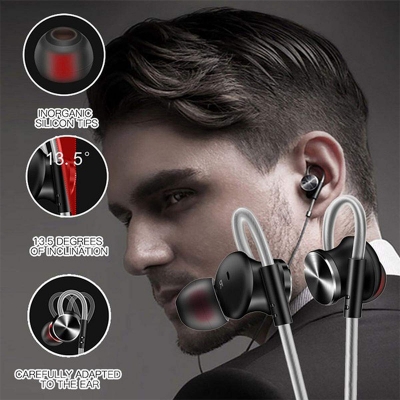 Picture of QKZ DM10 Zinc Alloy High-Quality HiFi In-ear Metal Earphone-Black