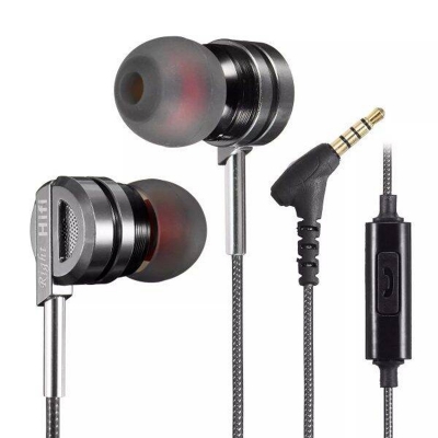 Picture of QKZ DM10 Zinc Alloy High-Quality HiFi In-ear Metal Earphone-Black