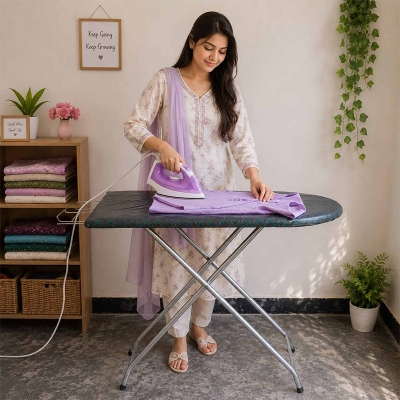 Picture of Heavy Quality Folding Iron Table size 16*42inche / Multicolor