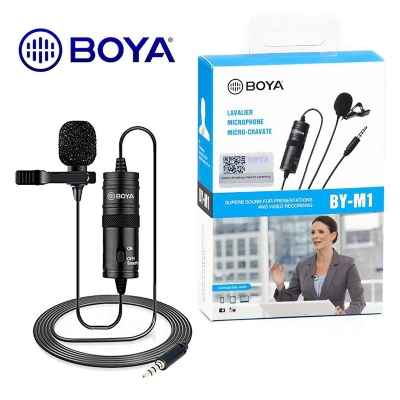 Picture of Boya BY-M1 Omni Directional Lavalier Microphone -Black