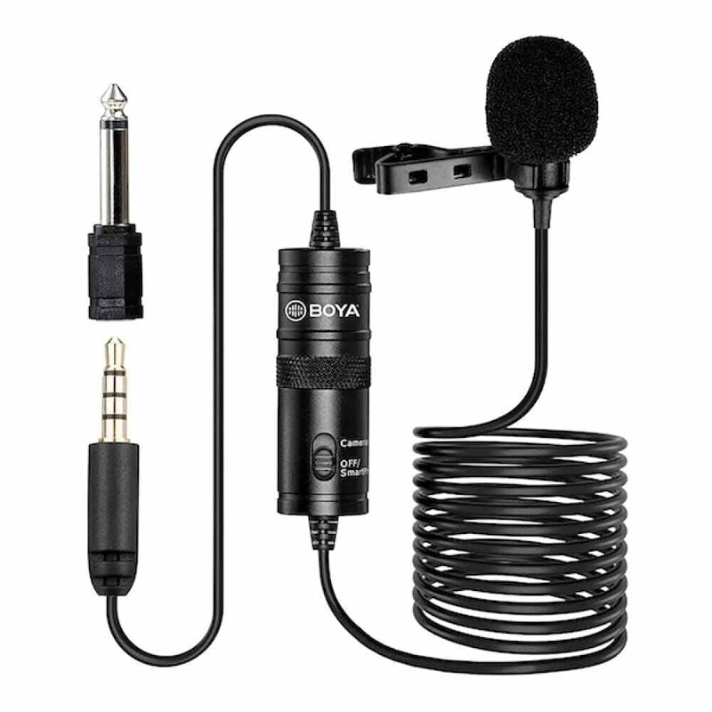 Picture of Boya BY-M1 Omni Directional Lavalier Microphone -Black