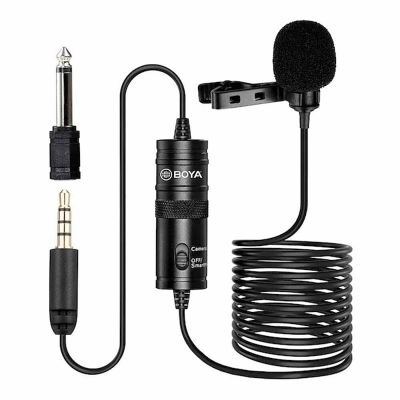 Picture of Boya BY-M1 Omni Directional Lavalier Microphone -Black