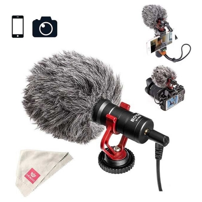 Picture of BOYA By BYMM1 Universal UnidiBOYA MM1 Camera Video Microphone - Black