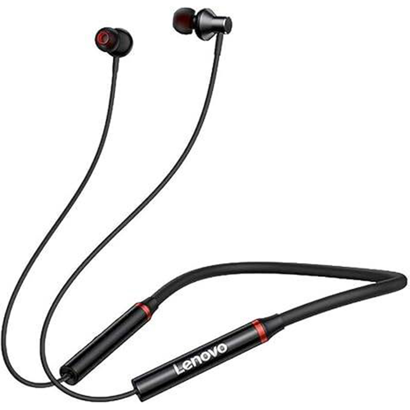 Picture of Lenovo 100% Original HE05X Bluetooth 5.0 Earphones Waterproof Wireless HIFI Sound Magnetic Neckband Headset Sports Headphones-Black