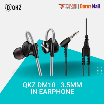 Picture of Qkz Dm10 Zinc Alloy Dm 10 Headphone Zinc Alloy Dm 10 Earphone-Black