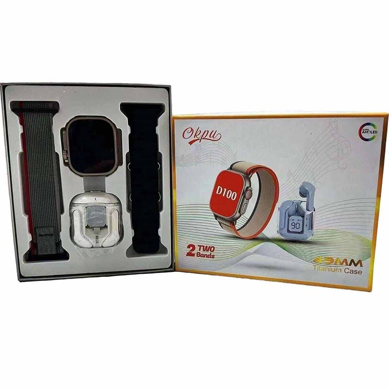 Picture of Smartwatch D100 Smartwatch KIT + Wireless Headphones-Multicolor