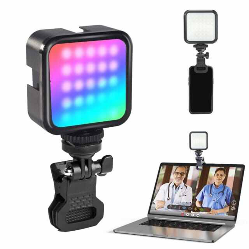 Picture of WL-R1 Mini RGB Hot Boot Fill Light Live Photography LED Portable Atmosphere Beauty Mobile Camera Pocket Adjustable
