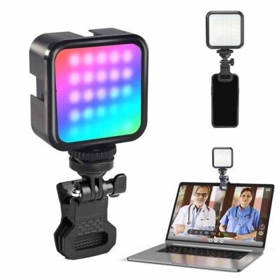 Picture of WL-R1 Mini RGB Hot Boot Fill Light Live Photography LED Portable Atmosphere Beauty Mobile Camera Pocket Adjustable