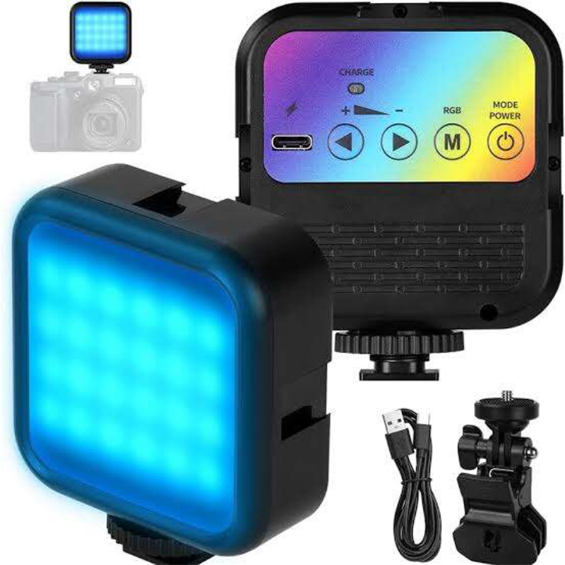 Picture of WL-R1 Mini RGB Hot Boot Fill Light Live Photography LED Portable Atmosphere Beauty Mobile Camera Pocket Adjustable