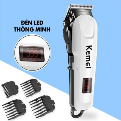 Picture of Kemei KM-809A Digital Electric Trimmer – Professional, Rechargeable-White