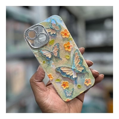 Picture of Butterfly Printed Case Cover For Iphone 11,12,13,14,15 16 Pro & Pro Max Series