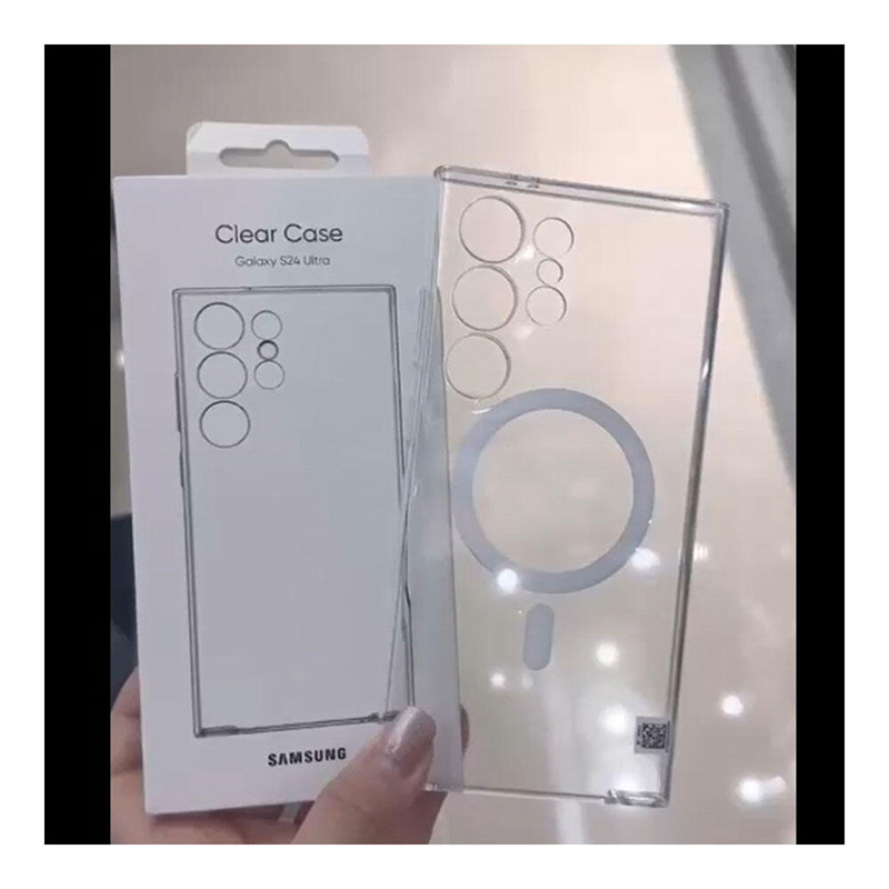 Picture of 100% ANTI Yellow Clear MagSafe For Samsung Galaxy S23 Ultra, S24 Ultra, S25 Ultra - White