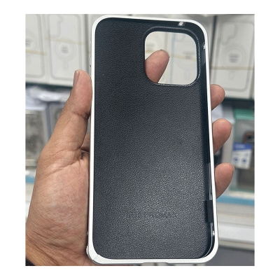 Picture of Aluminium Metal Leather Magsafe Case Cover For Iphone 11,12,13,14,15 Pro & Pro Max Series - Titanium