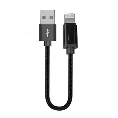 Picture of USB Short Fast Charging Cable 25 cm For Iphone Data Cable Iphone all Model - Black