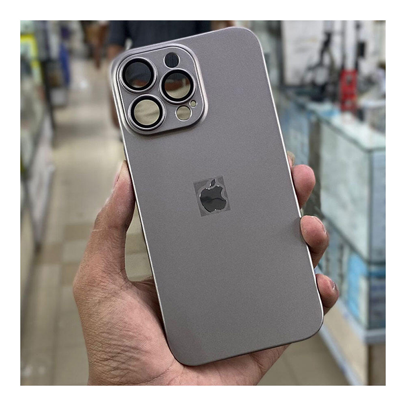 Picture of PC Lover with Apple Logo Iphone Case Cover For Iphone 11,12,13,14,15 Pro & Pro Max Series - Gray