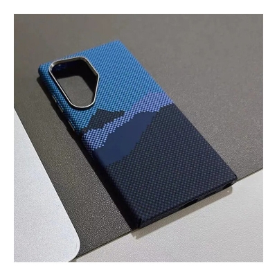 Picture of Premium MagSafe Reflective Mountain Case For Samsung S23 Ultra and S24 Ultra - Blue