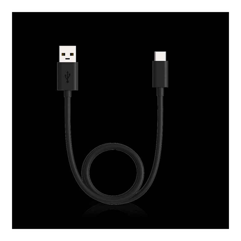 Picture of USB to Type-C Short Fast Charging Cable 25 cm Data Cable - Black Charger - Black
