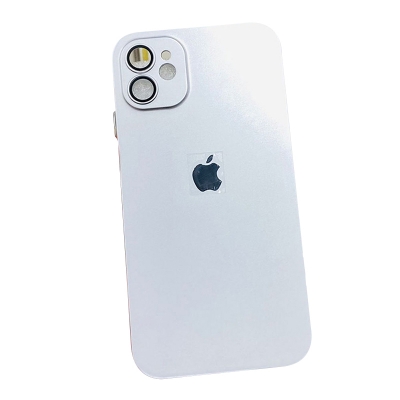 Picture of PC Lover with Apple Logo Iphone Case Cover For Iphone 11,12,13,14,15 Pro & Pro Max Series - Silver