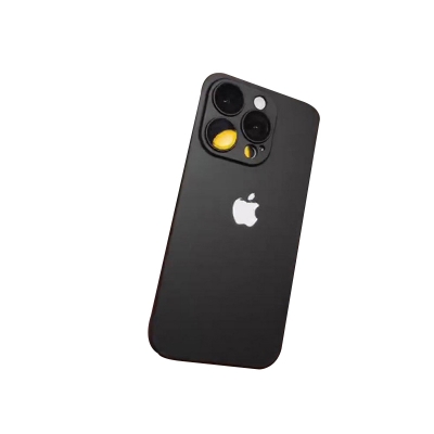 Picture of Ultra Thin PC Iphone Case Cover Mobile Cover For Iphone 11,12,13,14,15 Pro & Pro Max Series - Black - Black
