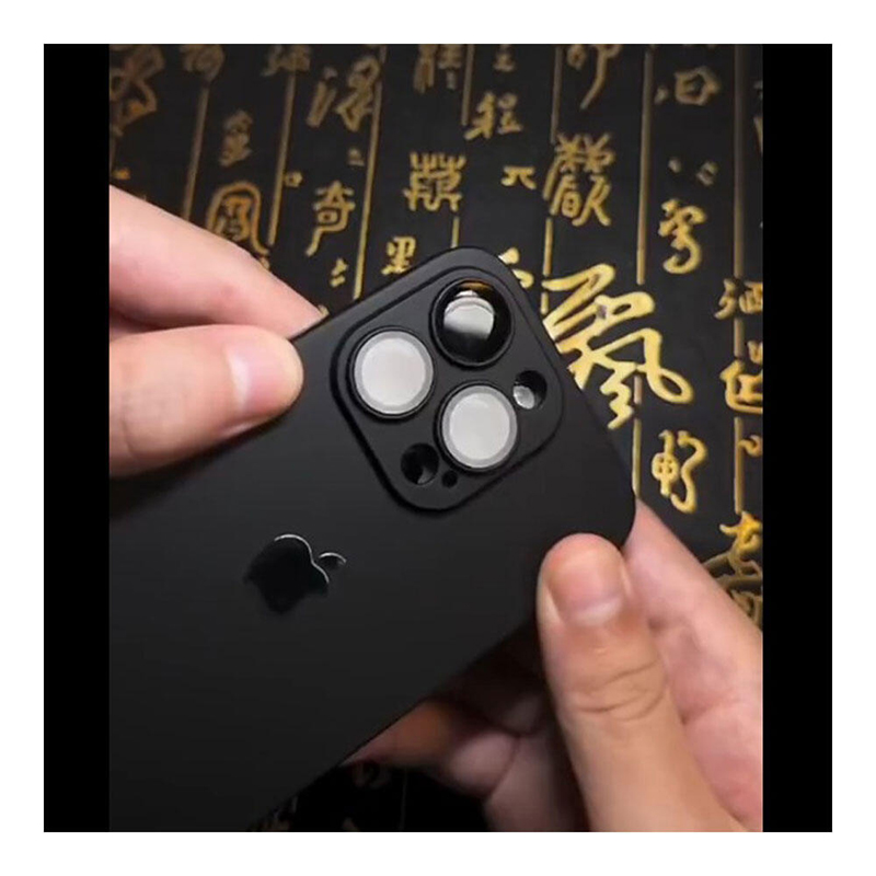 Picture of Ultra Thin PC Iphone Case Cover Mobile Cover For Iphone 11,12,13,14,15 Pro & Pro Max Series - Black - Black
