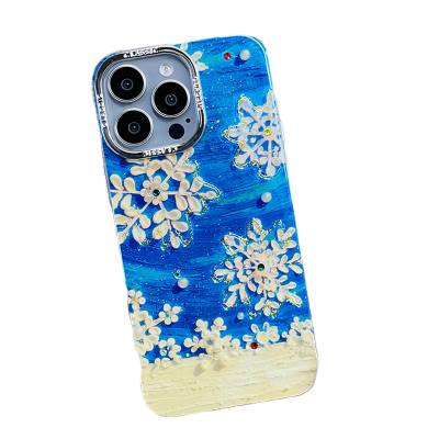 Picture of H𝐚𝐧𝐝-P𝐚𝐢𝐧𝐭𝐞𝐝 W𝐢𝐧𝐭𝐞𝐫-T𝐡𝐞𝐦𝐞𝐝 𝐜𝐚𝐬𝐞  Iphone Case Cover For Iphone 11,12,13,14,15 16 Pro & Pro Max Series