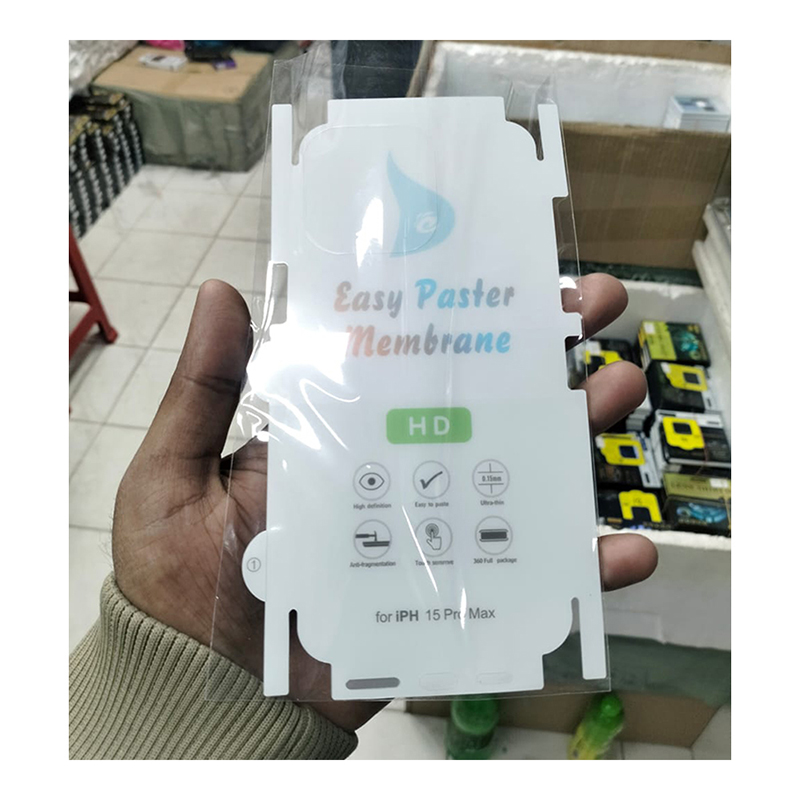 Picture of Premium HD Easy Paster Membrane Apple Backpoly For Iphone 11,12,13,14,15 Pro & Pro Max Series Poly HD Poly